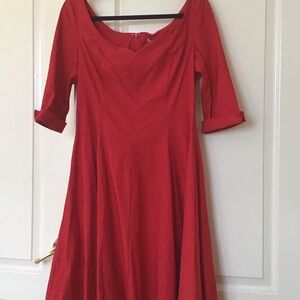 Unique Vintage Red Dress - Size 2XL